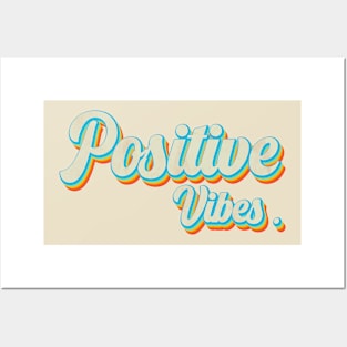 vintage color positive vibes Posters and Art